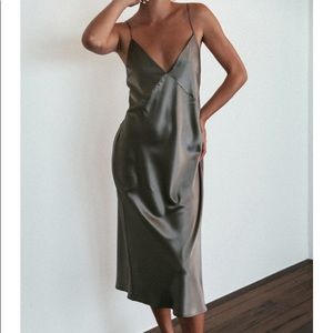 Grace loves lace silk midi dress